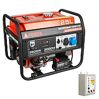 Генератор A-iPower A3500EAX в супертихом зимнем кожухе 1400SS RAL 7024 + блок автозапуска A-iPower 230 В, 50 А